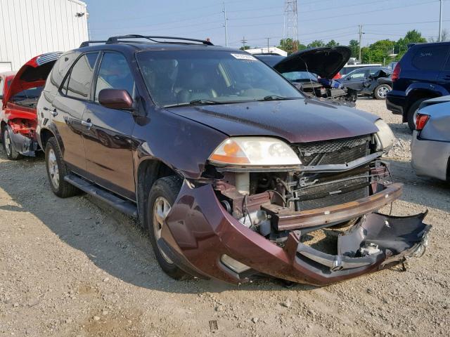 2HNYD18681H518872 - 2001 ACURA MDX TOURIN BURGUNDY photo 1