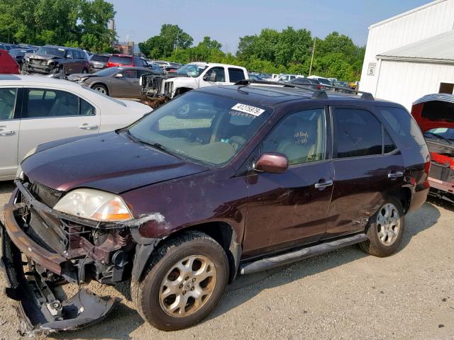 2HNYD18681H518872 - 2001 ACURA MDX TOURIN BURGUNDY photo 9