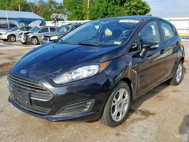 3FADP4EJ8EM125568 - 2014 FORD FIESTA SE BLACK photo 2