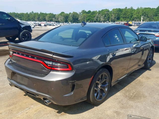 2C3CDXHG3KH597093 - 2019 DODGE CHARGER GT GRAY photo 4