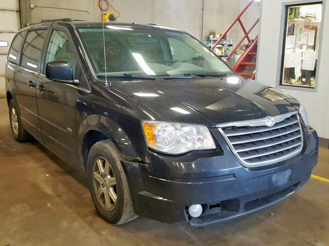 2A8HR54P48R843383 - 2008 CHRYSLER TOWN & COU BLACK photo 1