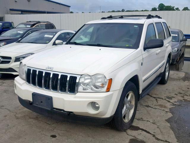 1J8HR58P67C554698 - 2007 JEEP GRAND CHER WHITE photo 2