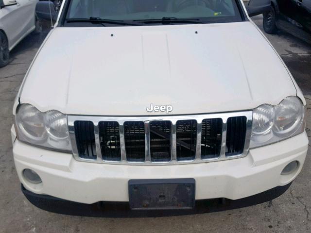 1J8HR58P67C554698 - 2007 JEEP GRAND CHER WHITE photo 7