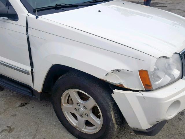 1J8HR58P67C554698 - 2007 JEEP GRAND CHER WHITE photo 9