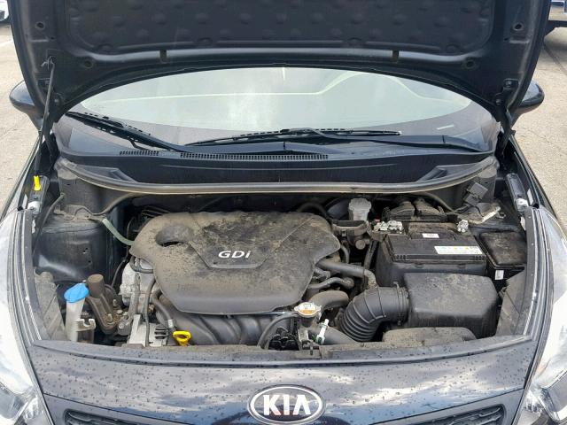 KNADM4A38F6527874 - 2015 KIA RIO LX BLACK photo 7