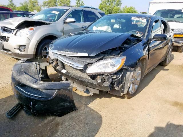 1C3CCBBB5DN694812 - 2013 CHRYSLER 200 TOURIN BLACK photo 2