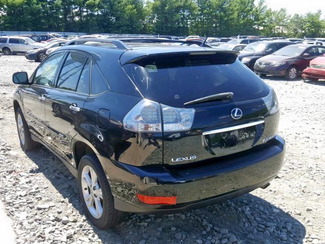 JTJHW31U182851029 - 2008 LEXUS RX 400H BLACK photo 3