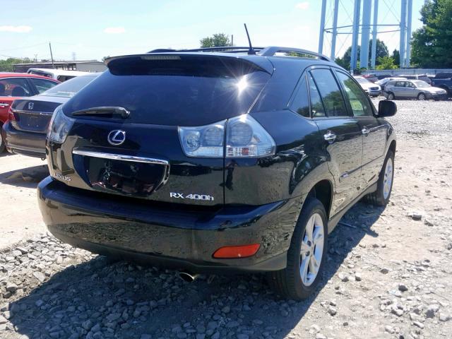 JTJHW31U182851029 - 2008 LEXUS RX 400H BLACK photo 4