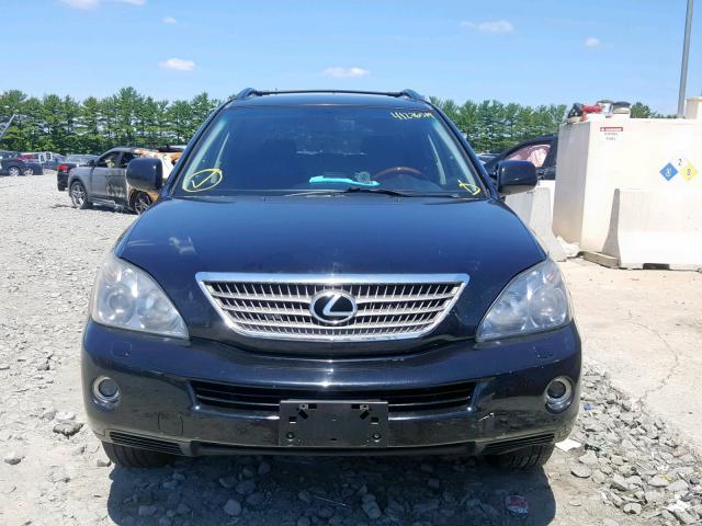 JTJHW31U182851029 - 2008 LEXUS RX 400H BLACK photo 9