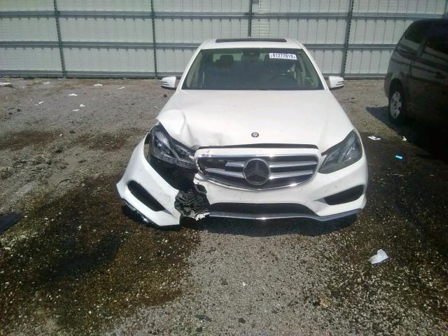 WDDHF5KB9EA838189 - 2014 MERCEDES-BENZ E 350 WHITE photo 9