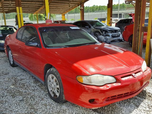 2G1WW12E359138757 - 2005 CHEVROLET MONTE CARL RED photo 1