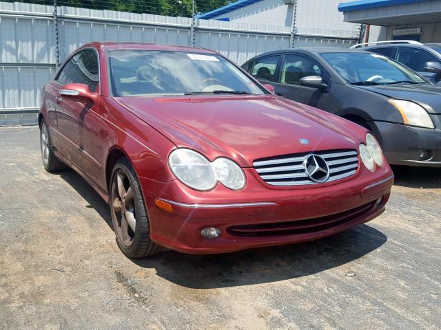 WDBTJ65J35F149942 - 2005 MERCEDES-BENZ CLK 320C RED photo 1