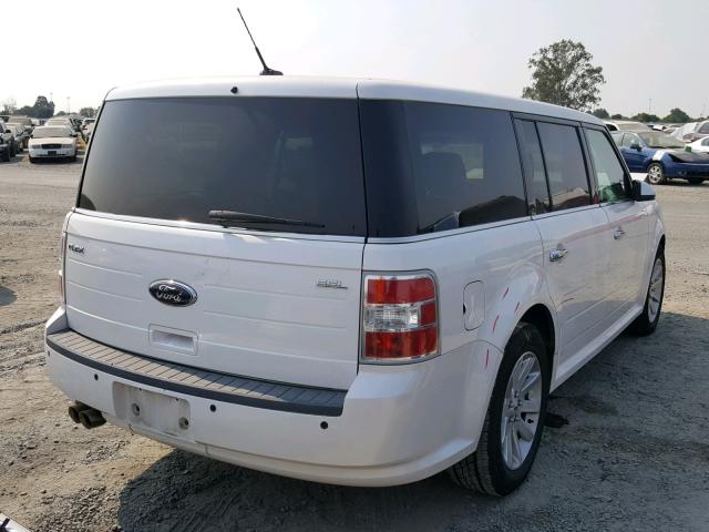 2FMDK52C49BA04009 - 2009 FORD FLEX SEL WHITE photo 4