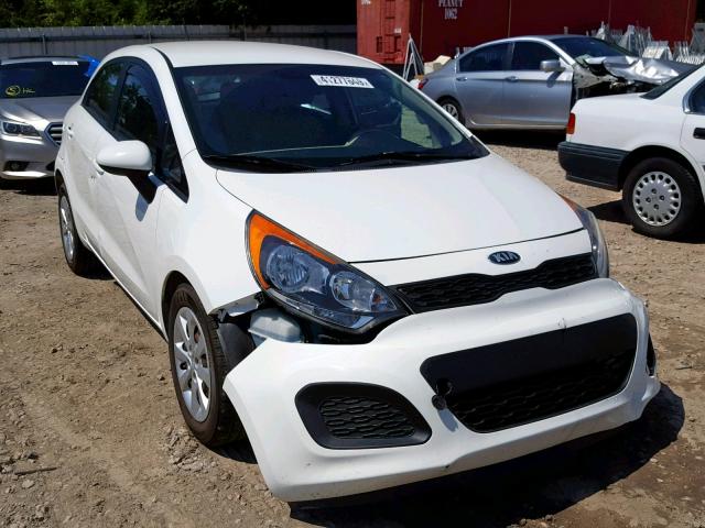 KNADM5A39D6228882 - 2013 KIA RIO LX WHITE photo 1