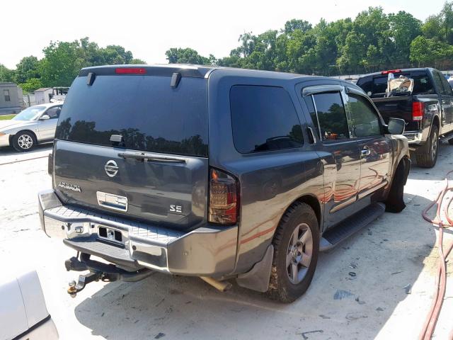 5N1AA08A45N719126 - 2005 NISSAN ARMADA SE BROWN photo 4