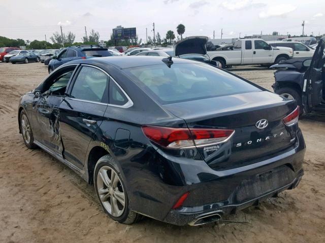 5NPE34AF4JH689505 - 2018 HYUNDAI SONATA SPO BLACK photo 3