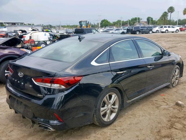 5NPE34AF4JH689505 - 2018 HYUNDAI SONATA SPO BLACK photo 4