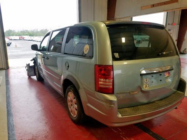 2A8HR44H68R695613 - 2008 CHRYSLER TOWN & COU BLUE photo 3