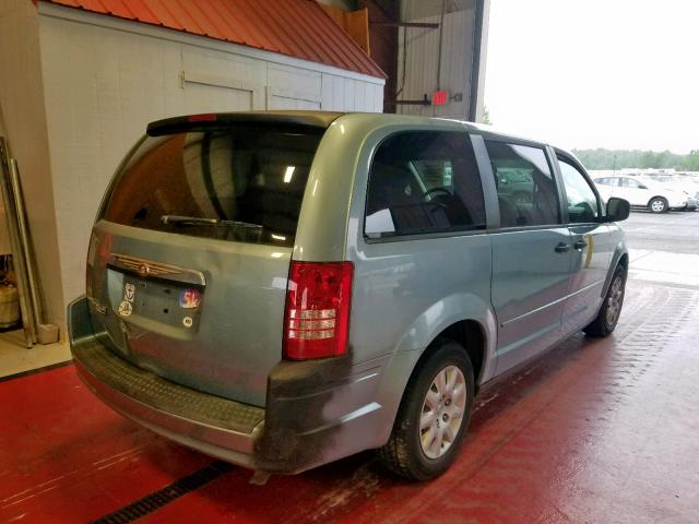 2A8HR44H68R695613 - 2008 CHRYSLER TOWN & COU BLUE photo 4