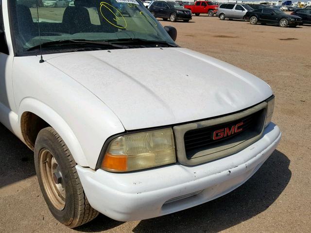 1GTCS145828170324 - 2002 GMC SONOMA WHITE photo 9