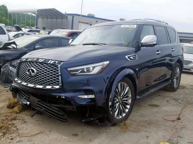 JN8AZ2NE0J9194217 - 2018 INFINITI QX80 BASE BLUE photo 2