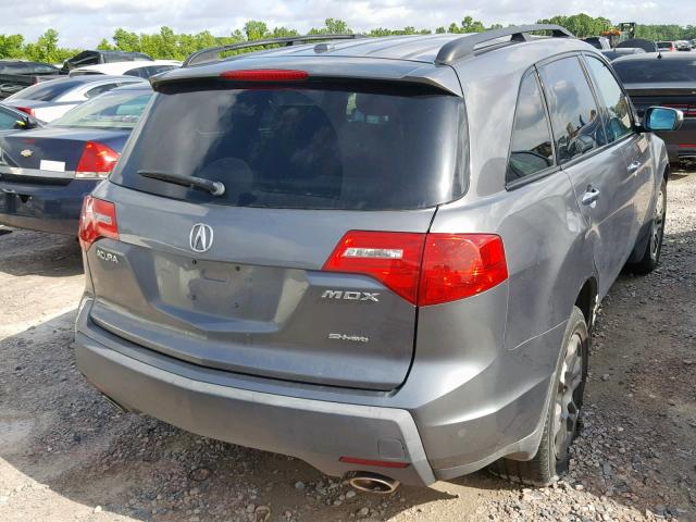 2HNYD28238H529940 - 2008 ACURA MDX GRAY photo 4