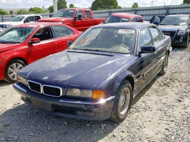 WBAGF8324WDL49766 - 1998 BMW 740 I AUTO BLUE photo 2