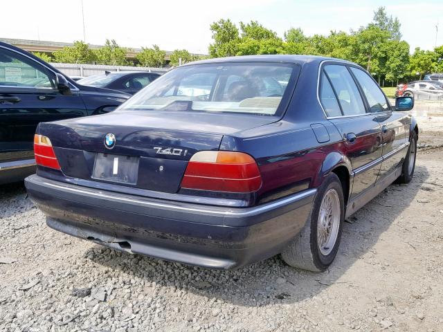 WBAGF8324WDL49766 - 1998 BMW 740 I AUTO BLUE photo 4