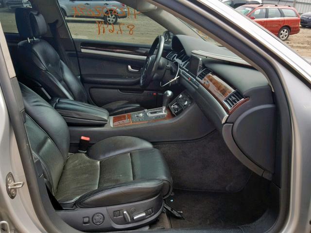 WAUMV44E27N021491 - 2007 AUDI A8 L QUATT GRAY photo 5