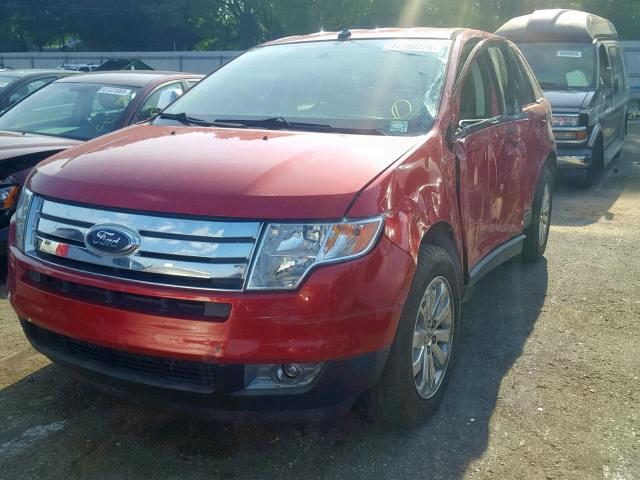 2FMDK3JC7ABB62869 - 2010 FORD EDGE SEL RED photo 2