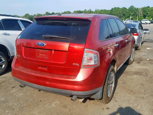 2FMDK3JC7ABB62869 - 2010 FORD EDGE SEL RED photo 4