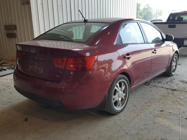 KNAFU4A28C5561492 - 2012 KIA FORTE EX RED photo 4