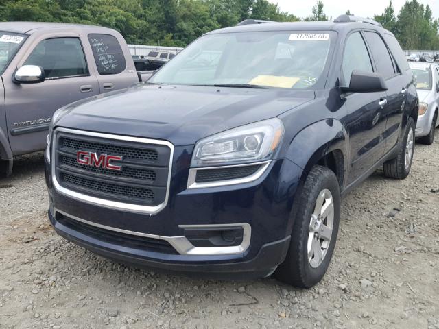 1GKKRNED7FJ250897 - 2015 GMC ACADIA SLE BLACK photo 2