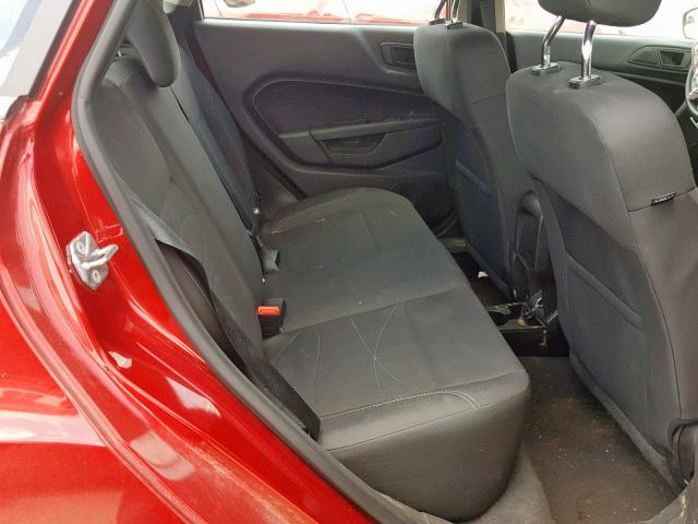 3FADP4BJXHM122423 - 2017 FORD FIESTA SE RED photo 6