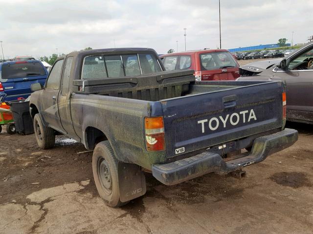 4TAVN13D3PZ136717 - 1993 TOYOTA PICKUP 1/2 BLUE photo 3