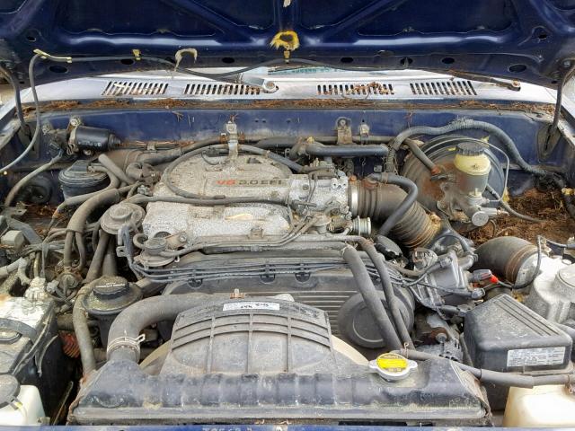 4TAVN13D3PZ136717 - 1993 TOYOTA PICKUP 1/2 BLUE photo 7