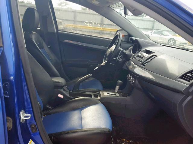 JA3AU86U38U005858 - 2008 MITSUBISHI LANCER GTS BLUE photo 5