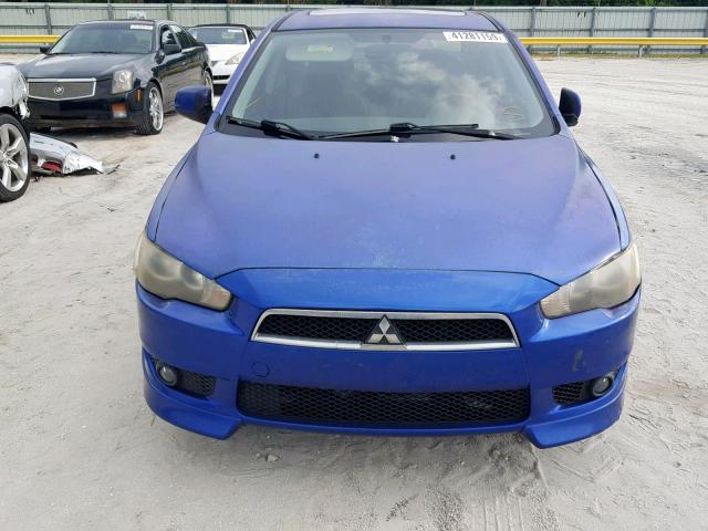 JA3AU86U38U005858 - 2008 MITSUBISHI LANCER GTS BLUE photo 9