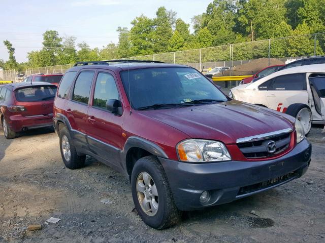 4F2CZ94184KM23431 - 2004 MAZDA TRIBUTE LX RED photo 1