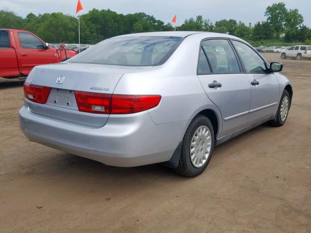 1HGCM56185A153209 - 2005 HONDA ACCORD DX SILVER photo 4