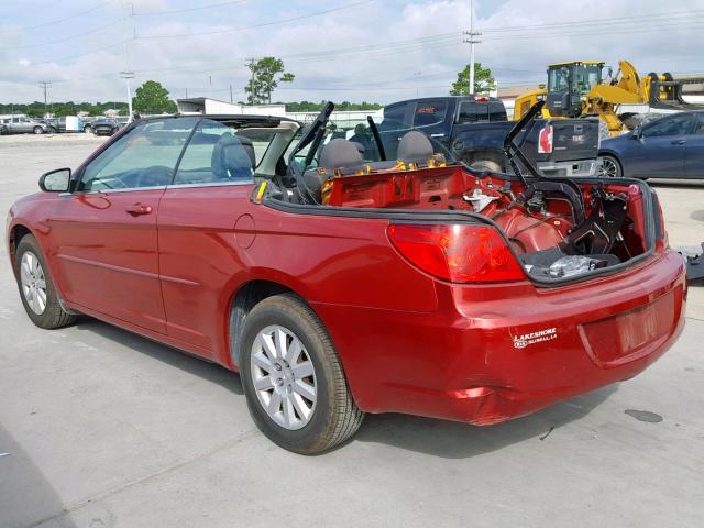 1C3BC4EB4AN164040 - 2010 CHRYSLER SEBRING LX MAROON photo 3