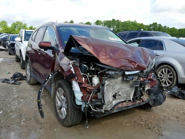 2HKRM4H74FH654371 - 2015 HONDA CR-V EXL BURGUNDY photo 1