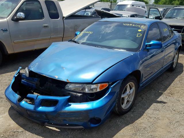 1G2WP52K8XF321250 - 1999 PONTIAC GRAND PRIX BLUE photo 2