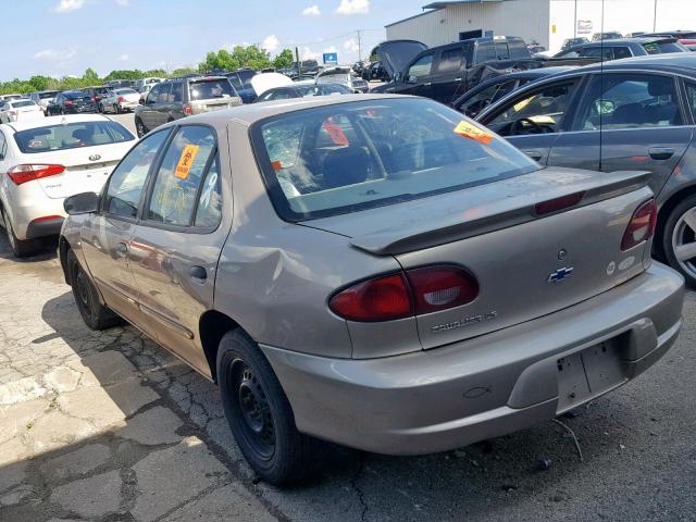 1G1JF5248Y7249593 - 2000 CHEVROLET CAVALIER L BEIGE photo 3