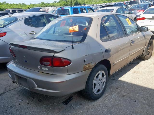 1G1JF5248Y7249593 - 2000 CHEVROLET CAVALIER L BEIGE photo 4