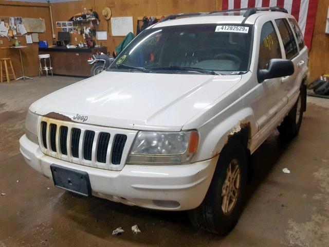 1J4GW58N9YC225371 - 2000 JEEP GRAND CHER WHITE photo 2