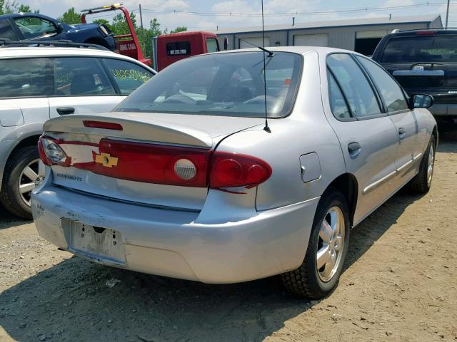 1G1JF52F347190044 - 2004 CHEVROLET CAVALIER L SILVER photo 4