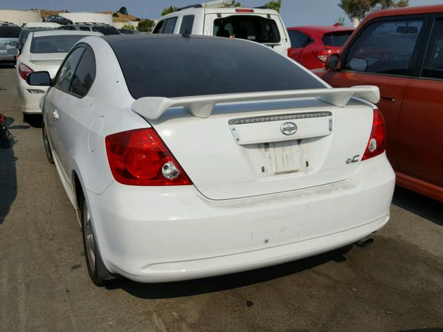 JTKDE177260122145 - 2006 TOYOTA SCION TC WHITE photo 3