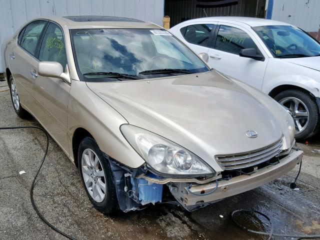 JTHBF30GX30091481 - 2003 LEXUS ES 300 GOLD photo 1