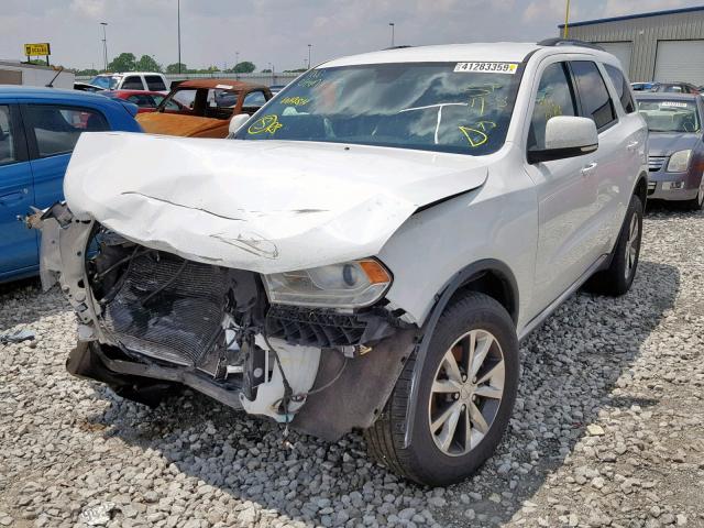 1C4RDJDG1GC308604 - 2016 DODGE DURANGO LI WHITE photo 2